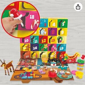 Play-Doh Holiday Advent Calendar for Kids 3 and Up, 24 Day Countdown